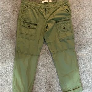 Anthropologie Hei Hei crops size 30 - green